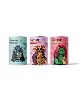 ZESTAW GLOWZILLA + BURNITTA + ZENARA